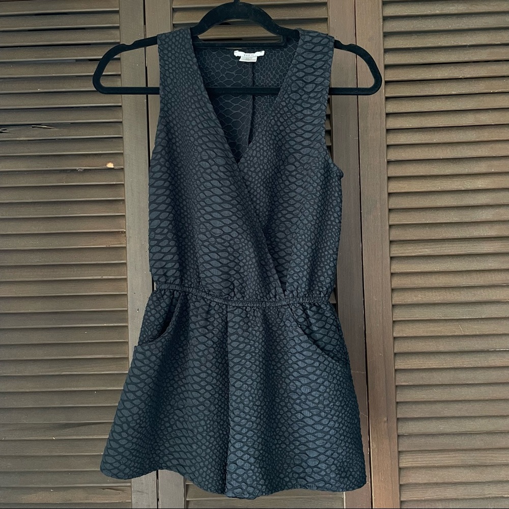 bar III snake print romper